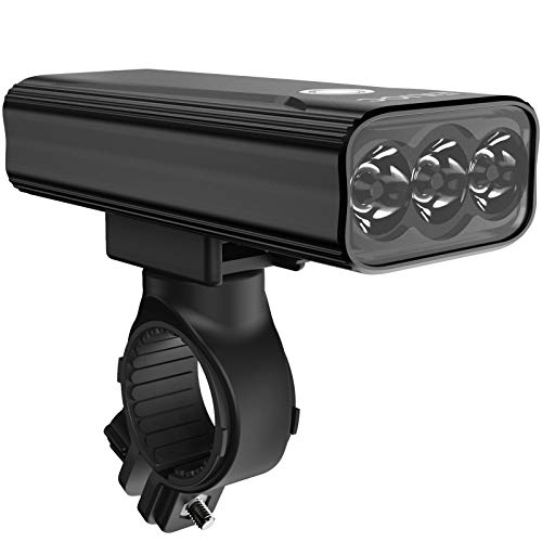 EILIOC 自転車 ライト【6400mAh 進化版】1200ルーメンUSB充電式 防水 ロードバイク ライト 高輝度 大容量 長時間 自転車用ライト 明るい 自転車 ヘッドライト アルミ合金製 クロスバイク ライト LEDヘッドライト 同時に5つおよび3つの照明モード 懐中電灯兼用 停電対応 地震対策 登山 夜釣り 犬散歩 モバイルバッテリー機能付き EILIOC 自転車 ライト【6400mAh 進化版】1200ルーメンUSB充電式 防水 ロードバイク ライト 高輝度 大容量 長時間 自転車用ライト 明るい 自転車 ヘッドライト アルミ合金製 クロスバイク ライト LEDヘッドライト 同時に5つおよび3つの照明モード 懐中電灯兼用 停電対応 地震対策 登山 夜釣り 犬散歩 モバイルバッテリー機能付き