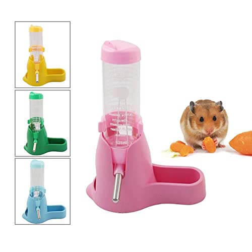 meine 3 in 1 Blue Plastic Hamster Drinker Water Bottle Dispenser Feeder Hanging Pet Squirrel Drinking Head Pipe Fountain