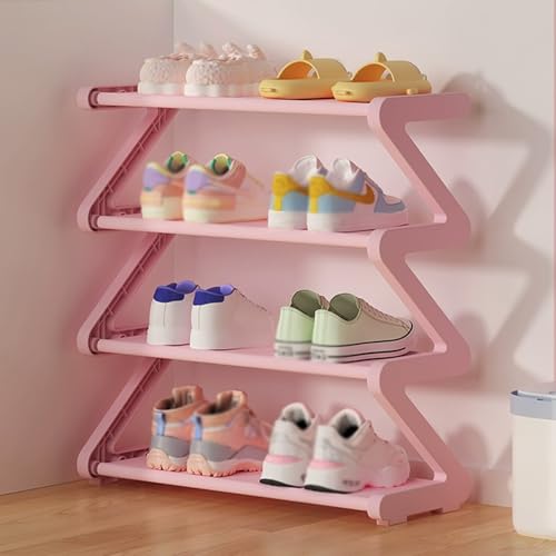 Étagère à chaussures pour entrée et appartement meuble ouvert gain de place 4 niveaux