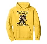 Funny Out of Breath Hiking Society Raccoon