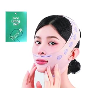 V-Line Face Lifting Tape – Reusable Beauty Face and Chin Lift Mask for Men and Women, Soft High-Elastic Fit, Depuffing and Skin Tightening, Double Chin Strap, Sagging Skin Relief