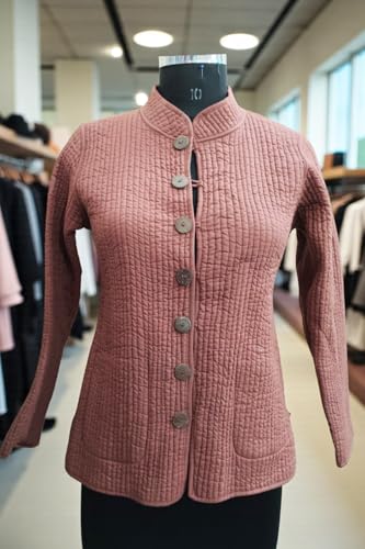 Image of Reversible Jacket for Women | Double Sided Quilted Jacket | Reversible Winter Jacket for Women | Stylish Ethnic Printed Jacket | Warm & Comfortable Casual Outerwear