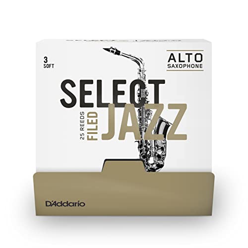 Anches saxophone alto D'Addario Select Jazz 3S force 3 soft lot de 25