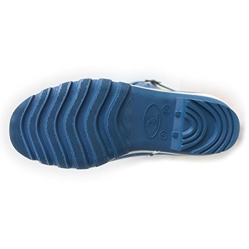 Evercreatures Rain Boots For Women Knee-High Waterproof Boots Garden Shoes,Uk Brand, Dalhia Wellies Tall,Blue Rain Boots With Flowers Prints, Us Size 8 (Uk 6 / Eu 39) #TOP5