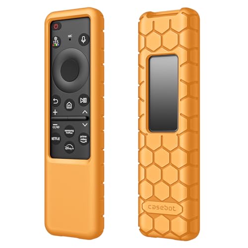 Fintie, Funda para Mando de Samsung Smart TV con Panel Solar del 2024 y 2023 TM2360F, TM2361F, TM2360E, TM2361E, BN59-01436A, BN59-01432A y BN59-01432J, Cubierta de Silicona Ligera Antideslizante a