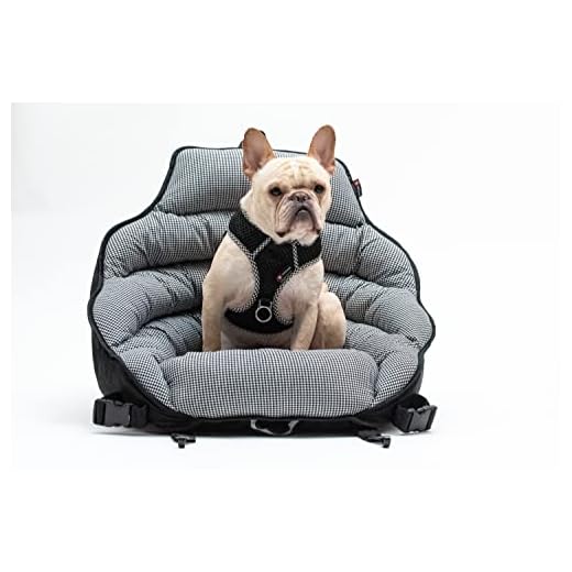PupSaver Dog Car Seats for Small & Medium Dogs | Travel Booster Pet Car Seat | Crash-Tested Car Dog Bed | Works with Pup Saver Seat Belt Harness | Recommended for Dogs Up to 30lbs