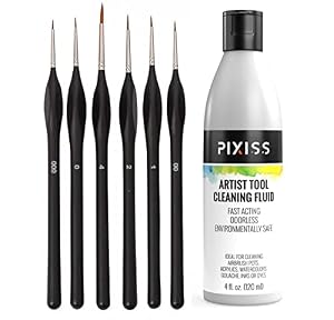 Pixiss Pinselset mit Reiniger