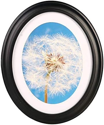 VORCOOL Picture FrameOval Wood Picture Frame 7 Inch Wall Hanging Decoration - Send Seamless Nail and S Nail