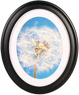 VORCOOL Picture FrameOval Wood Picture Frame 7 Inch Wall Hanging Decoration - Send Seamless Nail and S Nail