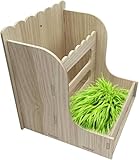 Robuste et durable : Mangeoire à foin en bois naturel sélectionné, avec une surface lisse et sans débris, garantissant la sécurité des animaux. Un choix durable et fiable pour l'alimentation quotidienne