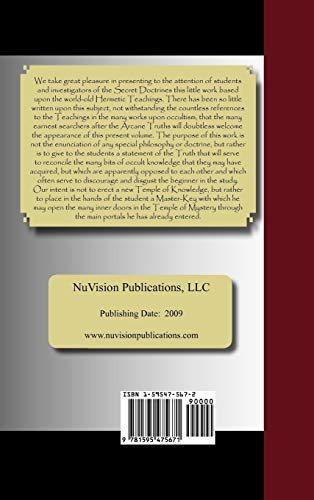 The Kybalion - A Study of the Hermetic Philosophy of Ancient Egypt and Greece