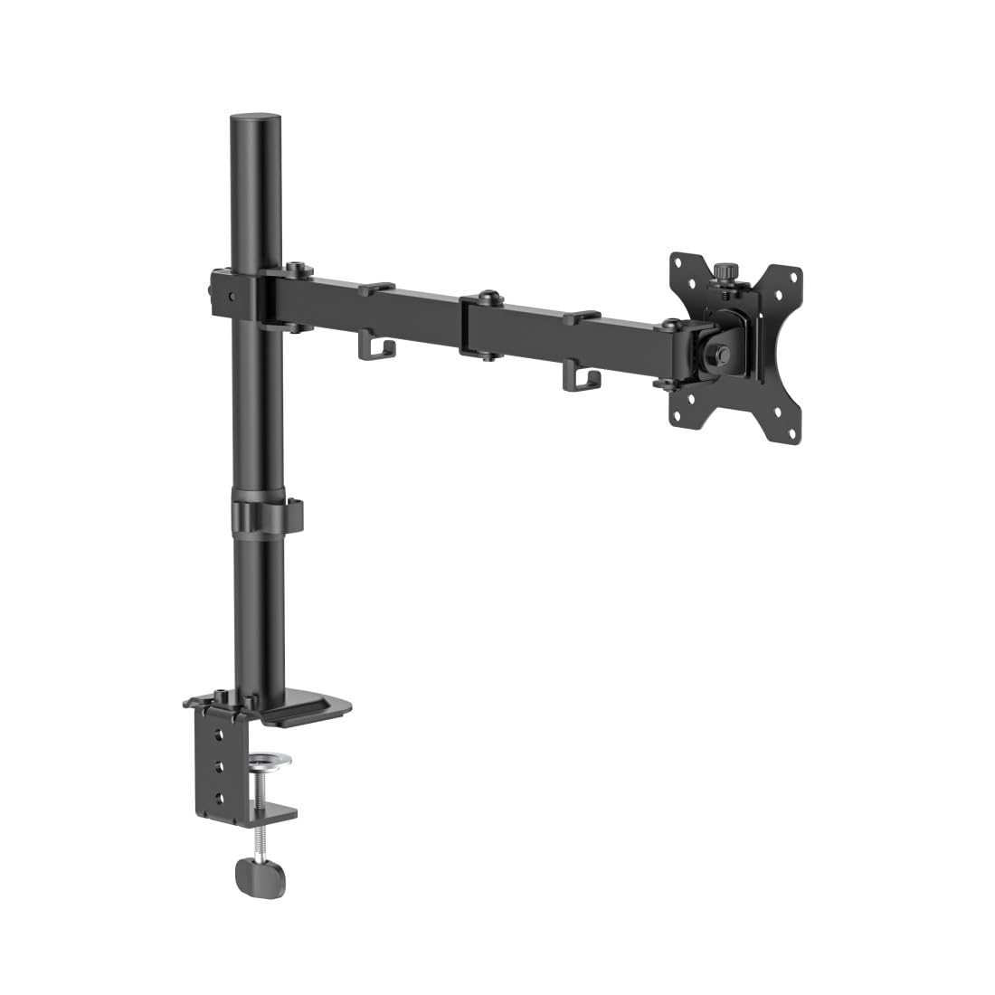 Supporto per monitor, regolabile in altezza, orientabile e inclinabile, estensibile, da 13" a 35"