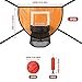 lasuroa Trampoline Basketball Hoop Attachment Set, with 3 Mini Basketball and 1 Pump Basketball Goal for Trampoline Waterproof Basketball Game Accessories for All Ages (Orange)