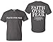 Christian Shirts for Men Faith Over Fear Shirt God Jesu Graphic Tees Religious T-Shirt Casual Faith Short Sleeve Tops