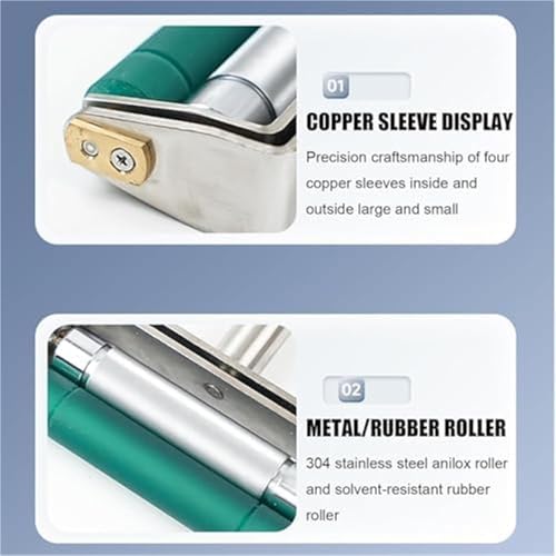 Applicateur de roue couleur flexo 70mm rouleau Anilox manuel impression encre