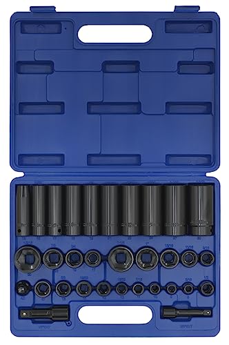 Jeu de 32 douilles à impact Sealey AK681 pour carrés d'entraînement 1/2" et 3/8" - 5