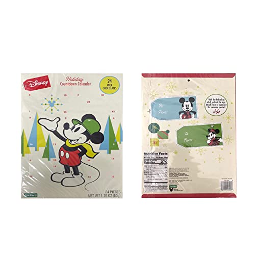 Disney Assorted Chocolate Advent Calendar 2022 Christmas Countdown Calendar Mickey And Princess Advent Calendars For Kids #TOP1