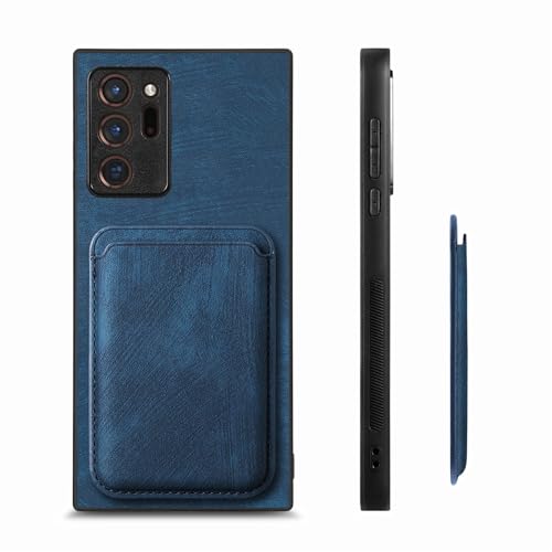 Étui Samsung Galaxy Note 20 Ultra portefeuille magnétique bleu compatible avec MagSafe