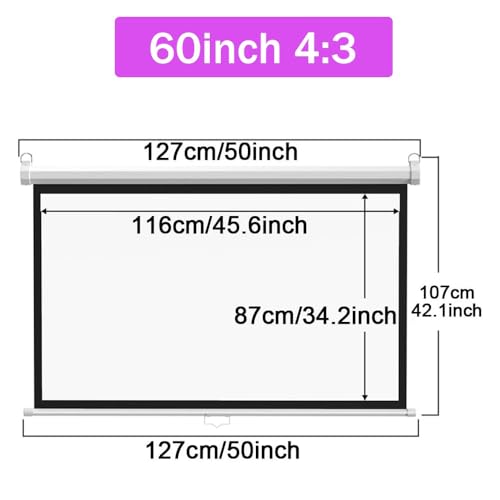 Pantalla Manual de Proyector 60" 4:3 Autolock miniatura 7