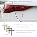 DXNQ 2PCS Metal Jesus Christ Cross Badge Stickers, 2.5