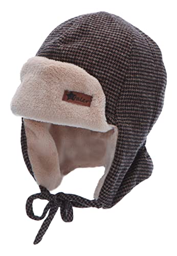 Gorro de aviador para niños con estampado de pata de gallo Sterntaler