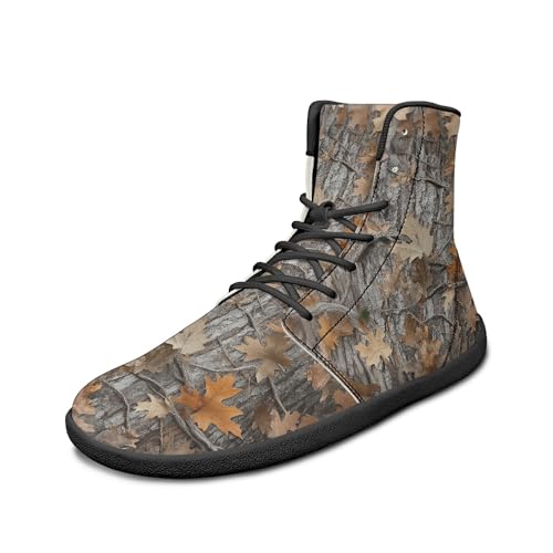 Image of Fashion Print Womens Mens High Top Barefoot Sneakers Flat Shoes