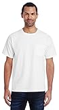 Men's 5.5 oz., 100% Ringspun Cotton Garment-Dyed T-Shirt L WHITE