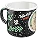 Nostalgic-Art Tazza smaltata retrò, Cat Lover Black – Idea regalo per proprietari di gatti, Coppa da campeggio, Design vintage, 360 ml
