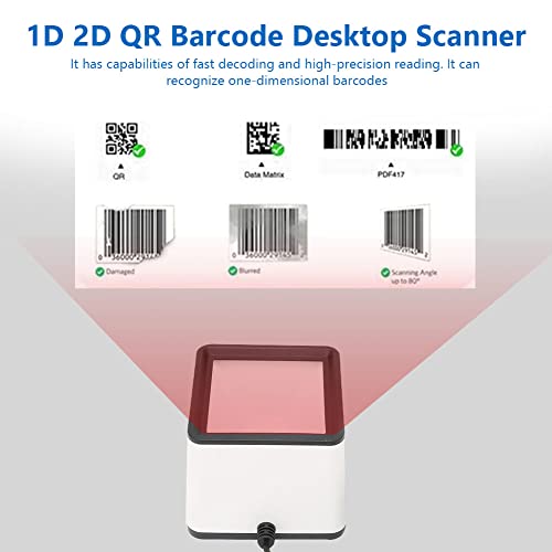 Scanner QR code 2D de bureau pour bibliothèque et encaissement fluide en supermarché - 3