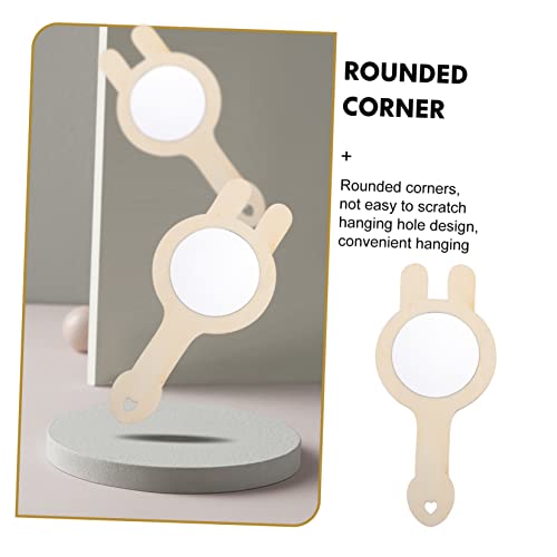 BESTOYARD Espelho De Madeira Pequeno 24 Peças Artes E Artesanato Para Crianças De 8 A 12 Anos Espelh