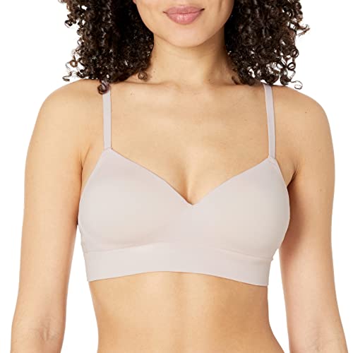 Amazon Essentials Women's Seamless Wirefree Padded Bra, Pack Of 2, Dark Brown/Pearl, Medium #TOP1