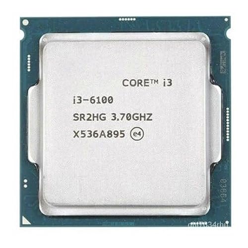 Core i3 6098/6100/6300/6320 6th Generation, 3.2/3.3/3.6/3.7/3.8/3.9 GHz, LGA 1151 Socket, 2 Cores, 4 Threads, 3/4 MB Cache, Desktop Processor, 1 Year Warranty (Silver)