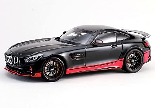 Image of Invite Enterprise Exclusive Alloy Metal Pull Back Die-Cast Car 1:32 Merecdes Amg Gtr Diecast Metal Pullback Toy Car With Openable Doors, Light Music Boys Gifts Toys For Kids(1:32 Amg Gtr - Black /Red)
