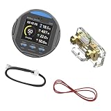 Misuratore a colori con schermo a colori, 50 A, 100 A, 350 A, TR24, tester per batteria, capacità corrente, corrente, retroilluminazione, dispositivo di allarme per batteria scarica