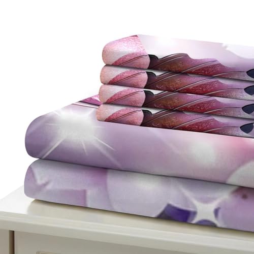Housse de couette ailes de papillon 135x200cm lit simple microfibre