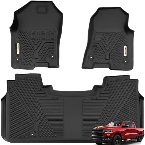 Image of YITAMOTOR Floor Mats for 2019-2024 Dodge Ram 1500 Crew Cab New Body