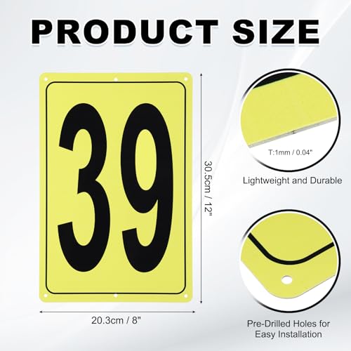 Plaque numérique 12x8" grand format résistant pour parking - 2