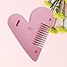Lurrose Tijeras de corte de pelo en forma de corazón de peine...