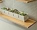 SEVENY 1 Pack Pine Wooden Pegboard Shelf Wall Organizer,Shelves for PegBoard, Wooden Board for Walls Home, Garage Tool Storage, Office Organization, Kitchen, Craft Room, Garden, Garage,Large