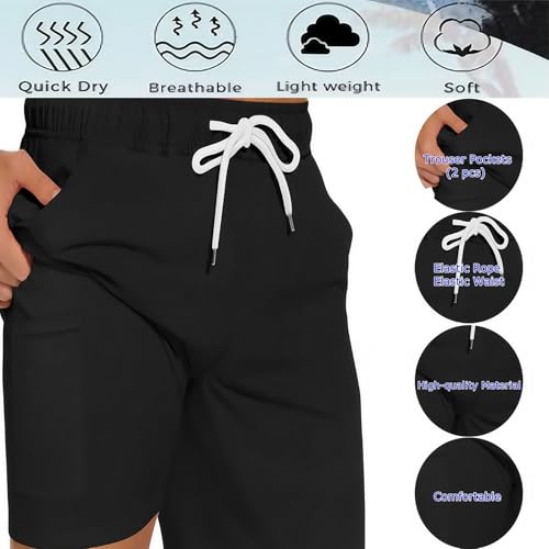 Mens Swim Trunks Quick Dry Board Shorts with Mesh Lining Breathable Fit Beach Shorts Hawaii Swimwear Bathing Suits3