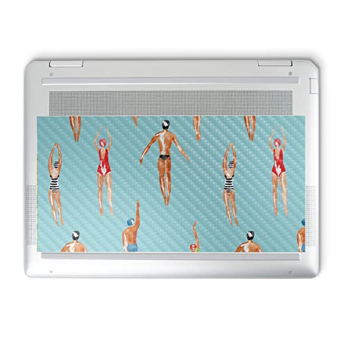 Image of MightySkins Carbon Fiber Skin Compatible with HP Spectre x360 14 inch (2022) Full Wrap Kit - Upstream | Protective, Durable Textured Carbon Fiber Finish | Easy to Apply | Made in The USA