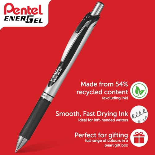 Pentel EnerGel XM BL77 Winter Edition Bolígrafos Retráctiles 0.7mm Pack 3 miniatura 5
