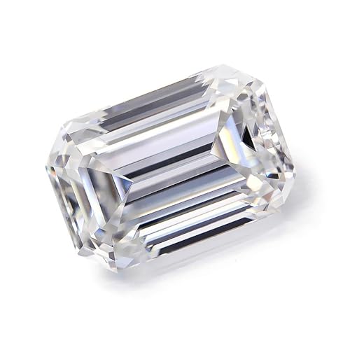 Moissanite émeraude D VVS1 pierre lâche avec certification GRA - 3