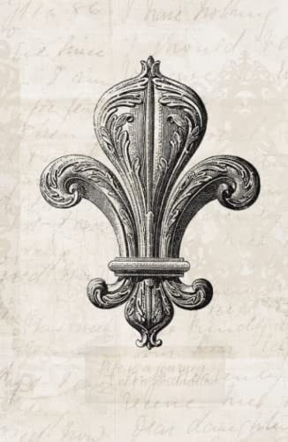 Fleur de Lis Notebook: Elegant Notebook / Journal 8.5" x 5.5"
