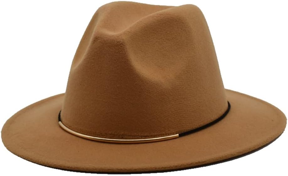 Fedoras for Women Spring Wool Hats Men Black Jazz Caps Wide Brim Gentleman Elegant Chapeau Femme