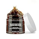 Schwarze Seife 200g - Marokkanische Schwarze Seife, Moroccan Black Soap für Marokko Körperpeeling...