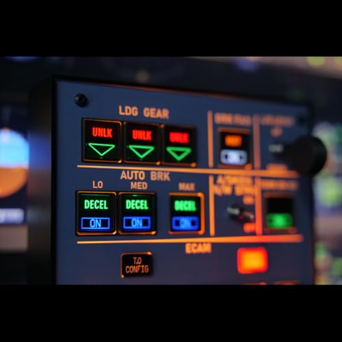 Indicador de Tren de Aterrizaje A32X Panel Integrado para MSFS miniatura 6