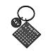 Produktbild Jewelry meiqi Personalisierte gravierte Kalender Datum Schlüsselbund -Custom Schlüsselbund Name Edelstahl Schlüsselring Anhänger für Geburtstag Jubiläum Hochzeitsgeschenk (Black-1)