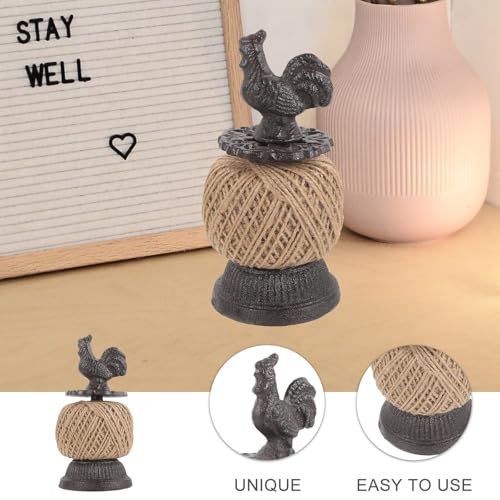 Estatua de hierro con cuerda de cáñamo PRETYZOOM para proyectos DIY 8
