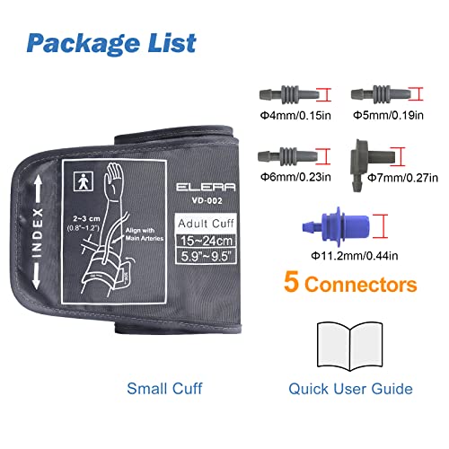 Pediatric Blood Pressure Cuff For Kids & Women - Small Child Bp Cuff (5.9-9.5 Inch Arm Circumference), Compatible With Most Monitors - Replacement Cuff With 5 Connectors #TOP4